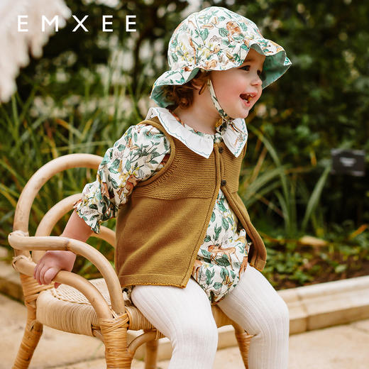 【宝宝服饰】EMXEE嫚熙童装毛织春秋马甲外套北欧风 商品图1