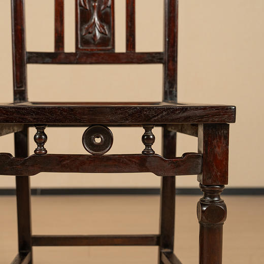 民国 红木靠背椅（一对） 商品图1