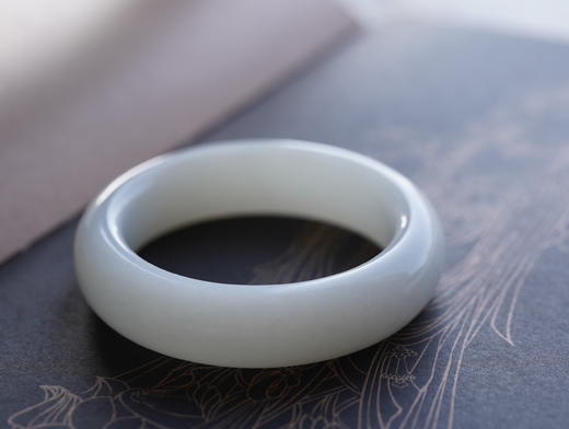 大白·白玉平安镯 手镯【 嘉石225】 商品图3