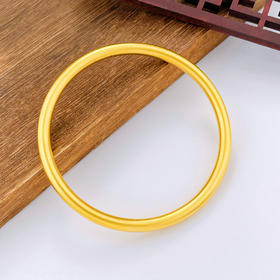 【限时克减150元】足金999.9 【油亮半空心】古法传承(面宽约4.6-4.8mm)古法光圈古法素圈固口古法手镯(GFSZW00022-02)（预售产品下单后不退款不退货不换货不补差价）