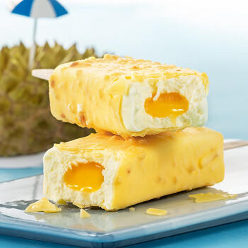 东北大板猫山王榴莲脆皮冰淇淋 87g*5支  盒装 棒支 冷饮 冰激凌 批发 商品图4