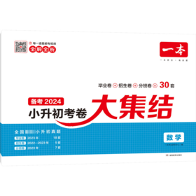 一本 小升初考卷大集结 数学 2024