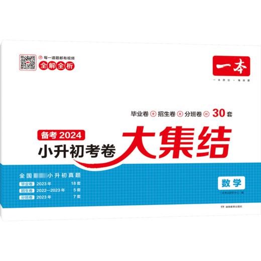 一本 小升初考卷大集结 数学 2024 商品图0