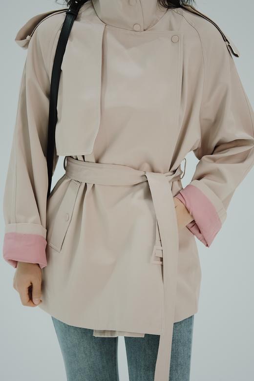 【门店同款】ENJOY春季韩系撞色短风衣 155619772 商品图9