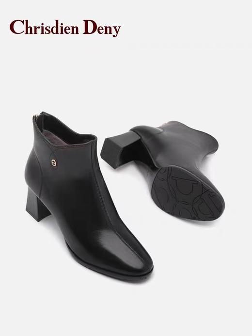 CD 牛皮时尚瘦瘦靴 商品图0