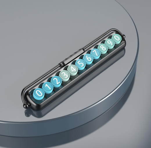 绅士汽车品雅之选,临时停车牌摆件，高颜值挪车牌，移车牌。极具设计感与实用性的汽车用品礼品，夜间可见旋转遮挡隐私，让您的爱车更加出众独特！ 商品图5