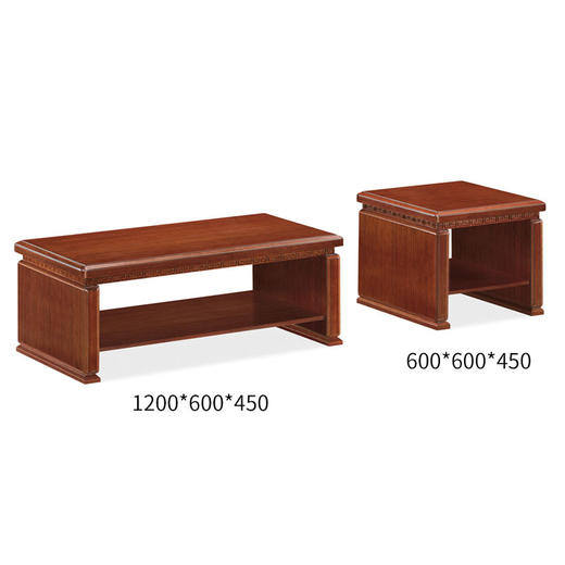 新红鹰茶几H8004木皮（600*600*450） 商品图2