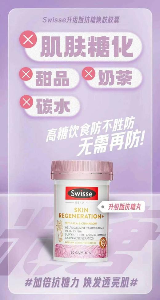 Swisse抗糖丸金装加强口服硫辛酸焕肤60粒改善肤质抗糖化维持胶原蛋白 商品图1