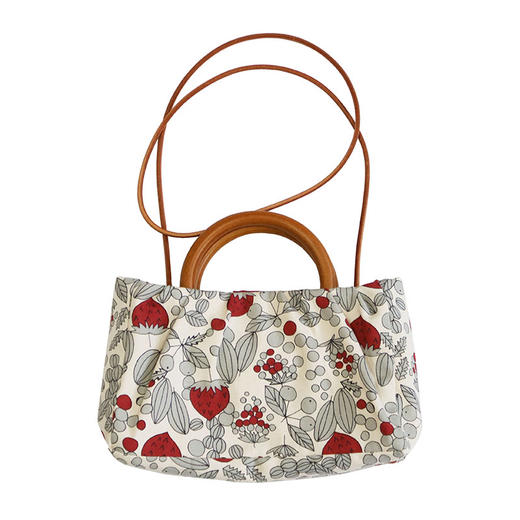 HUJI祤集sunrise手提斜挎包插画樱桃草莓 商品图2