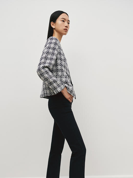 日本进口粗花呢质感织带饰边外套（三色）FO3183224 商品图2