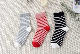 【远梦】女中长筒袜(休闲条纹系列)YM2332