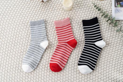 【远梦】女中长筒袜(休闲条纹系列)YM2332 商品图0