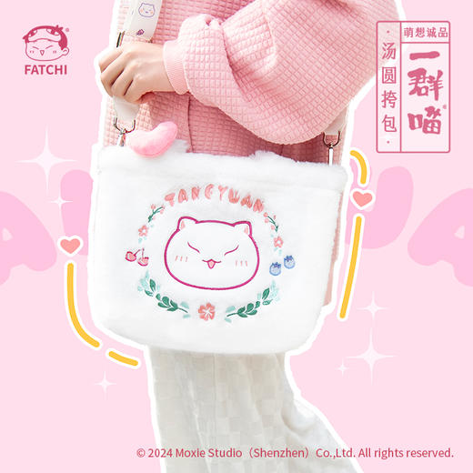 【汤圆挎包】萌想诚品如果历史是一群喵正版斜跨猫咪手提包毛绒包 商品图1