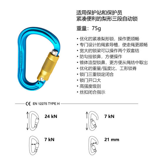 WILDCOUNTRY主锁 40-0000001003 XENON HMS TRILOCK 商品图3
