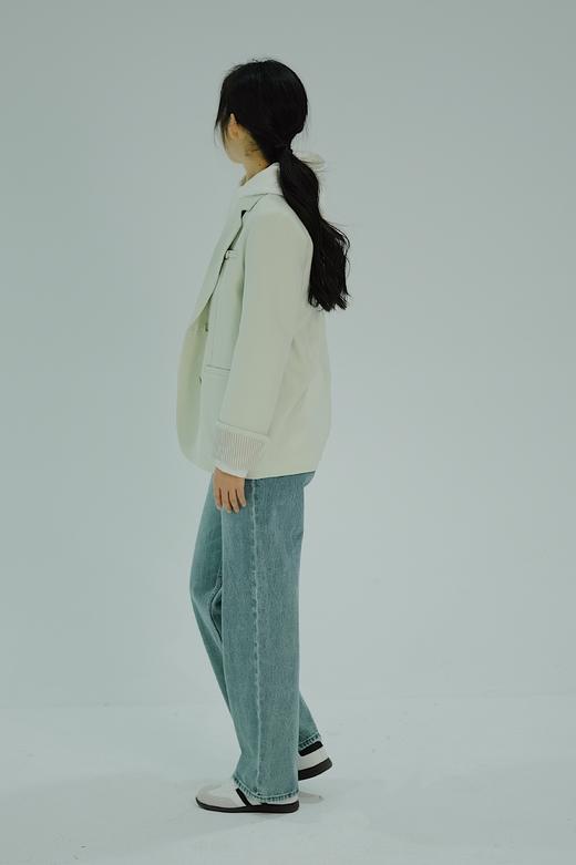 【门店同款】ENJOY春季翻袖条纹双排扣西装外套 155945076 商品图2