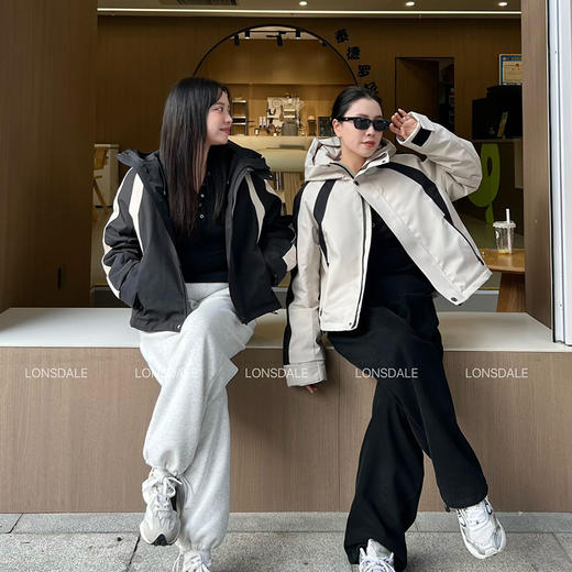 【品牌年底清仓】LONSDALE/龙狮戴尔 设计师款连帽派克鸭绒羽绒服短款（72小时发货）[福利品] 商品图3