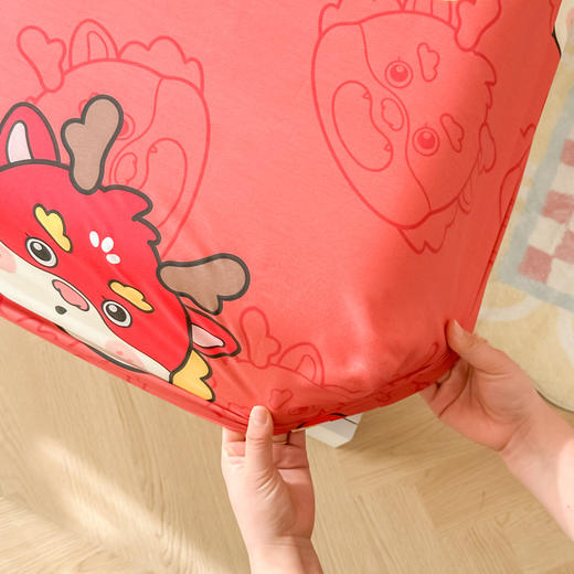 自然醒纯棉床笠单件全棉榻榻米床垫套保护罩防尘家用床罩三件套JY 商品图11