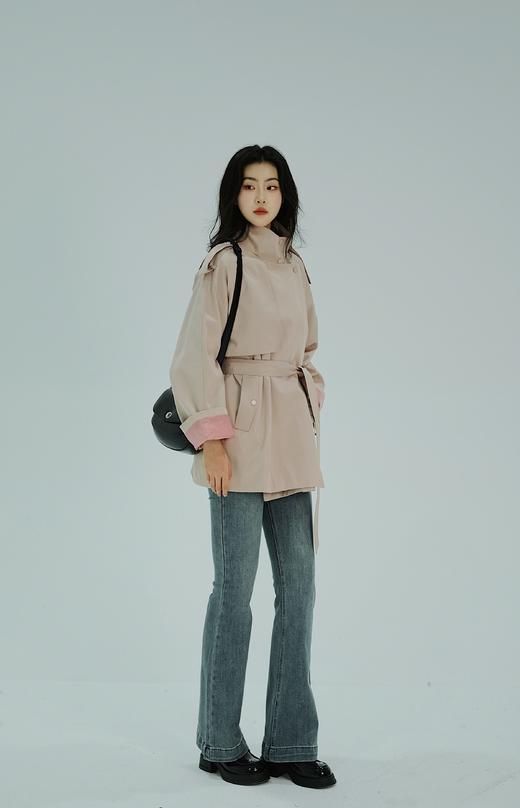 【门店同款】ENJOY春季韩系撞色短风衣 155619772 商品图7