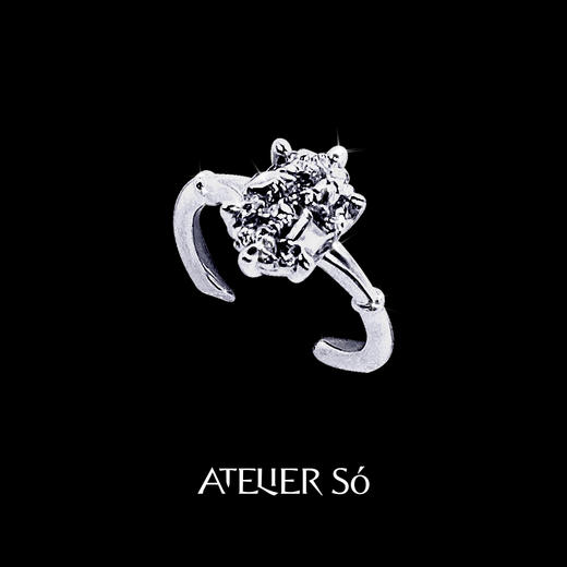 ATELIERSÓ 24SS KARAT 系列-鸽子蛋六爪戒指 商品图0
