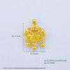 【限时克减150元】足金999 (足金999字印)5G黄金镂空铃铛双面如意福字锁包吊坠(5GDZ00256)（预售产品下单后不退款不退货不换货不补差价） 商品缩略图3