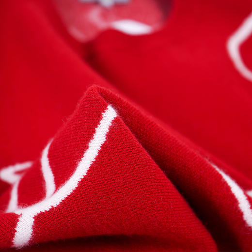 【达人】东黎 • 山羊绒新年生肖龙纹款女士秋冬针织红色羊绒衫时尚百搭 3837 商品图8