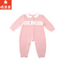 棉果果专柜同款春季新品女童华夫格质感纯棉对开连体衣M122722224002 商品缩略图0