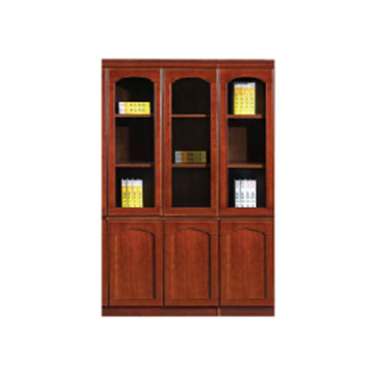 新红鹰三门书柜W1123（1200*400*2000）木纹 商品图0