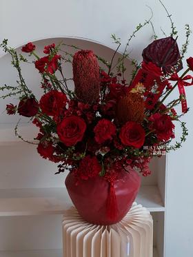 万里可期 · 佛塔陶瓷盆花