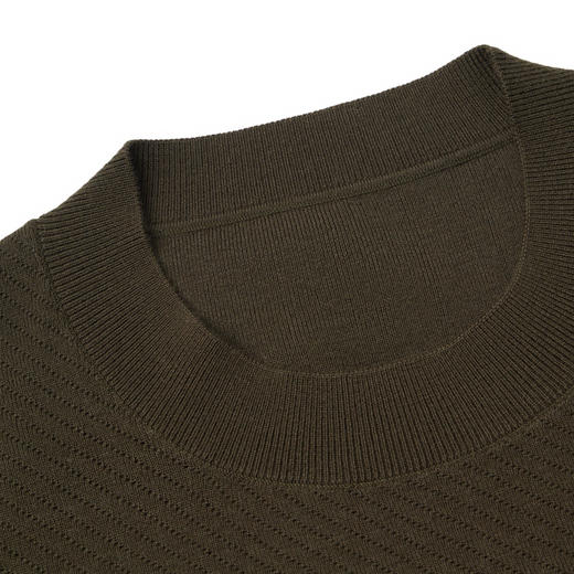 柒牌男装半高领毛衫男秋冬2024新款中青年时尚百搭休闲打底针织衫	127Y70140 商品图2