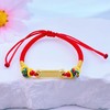 【限时7.5折】【定价黄金】足金 #儿童/宝宝 3D硬金平安喜乐如意牌红绳调节成品手串（宝宝、大人都适戴）(AA3DSC00368)（预售产品下单后不退款不退货不换货不补差价） 商品缩略图1