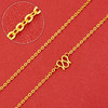 【限时克减150元】足金999.9 O字链项链(XL00008-06)补差价）补差价）预售产品下单后不退款不退货不换货不补差价 商品缩略图0