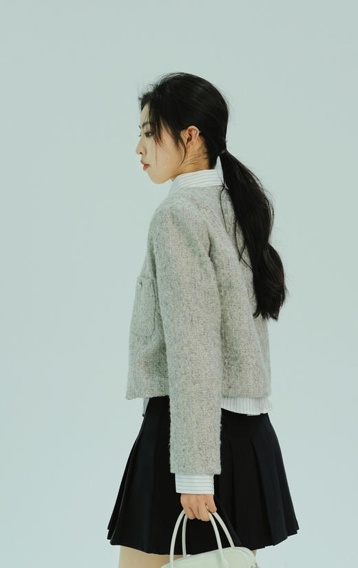 【门店同款】ENJOY春季气质双口袋小香短外套 156097195 商品图10