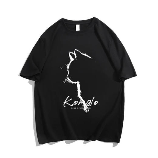 2025春夏款【潮流印花 棉质短袖宽松T恤女衣服】胖mm遮肚 女装上衣 商品图6