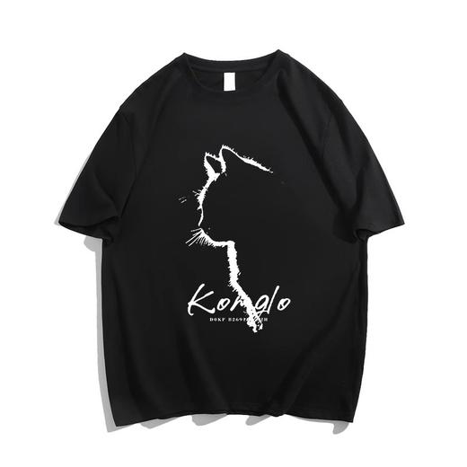 2025春夏款【潮流印花 棉质短袖宽松T恤女衣服】胖mm遮肚 女装上衣 商品图1