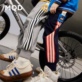 【MQD】男童学院风宽松运动卫裤秋冬新款儿童加绒针织裤洋气长裤