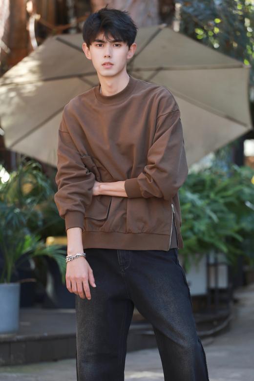 S333964161纯色圆领卫衣 商品图2