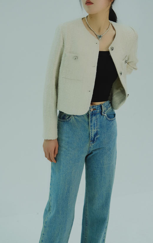 【门店同款】ENJOY春季气质双口袋小香短外套 156097195 商品图6