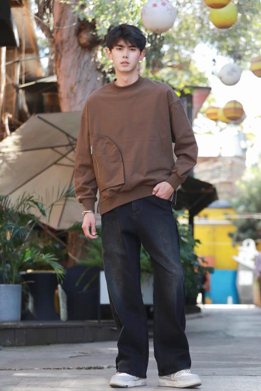 S333964161纯色圆领卫衣 商品图3