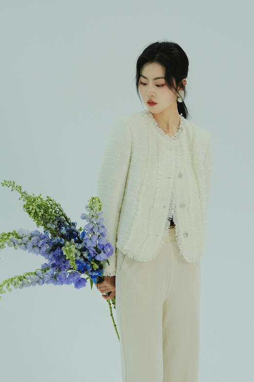 【门店同款】ENJOY春季小香风流苏短款外套 155945009 商品图1