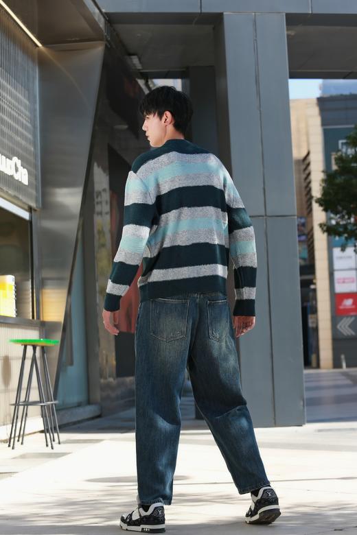 W343943192条纹套头针织衫 商品图13