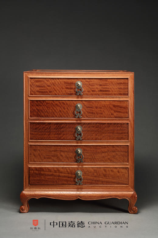 红桥红  家具严选  缅甸花梨(大果紫檀）  【缅花普洱茶柜】 商品图0