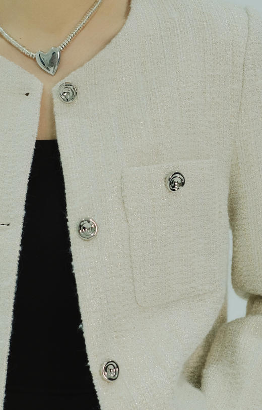 【门店同款】ENJOY春季气质双口袋小香短外套 156097195 商品图4