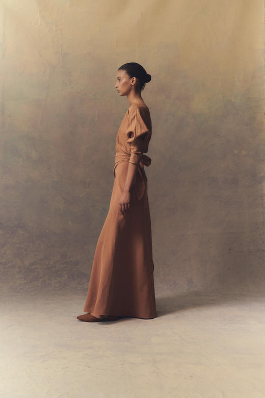 Cortana  驼棕色circe小牛皮芭蕾舞鞋 商品图4