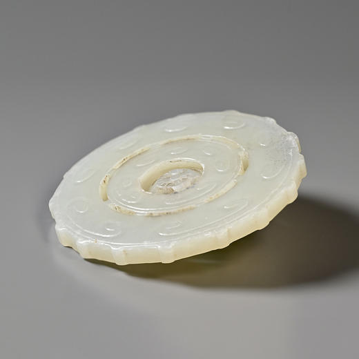 清代和田白玉“时来运转”转心佩 商品图7