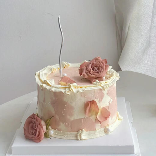 晨暮春秋 森系鲜花蛋糕（百分百进口动物奶油） 商品图3