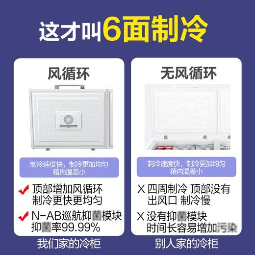 海尔（Haier）冰柜商用大容量429升 超低温冷藏冷冻雪柜 深冷速冻智能控温冷柜BC/BD-429HEM 商品图5