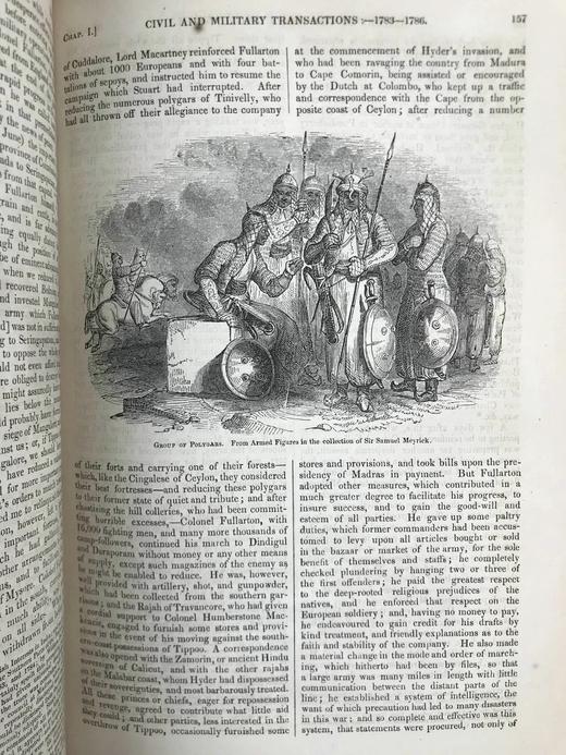 含藏书票！约19世纪后期 英国图史（卷2） 数百幅木版画插图 真皮精装16开 商品图12