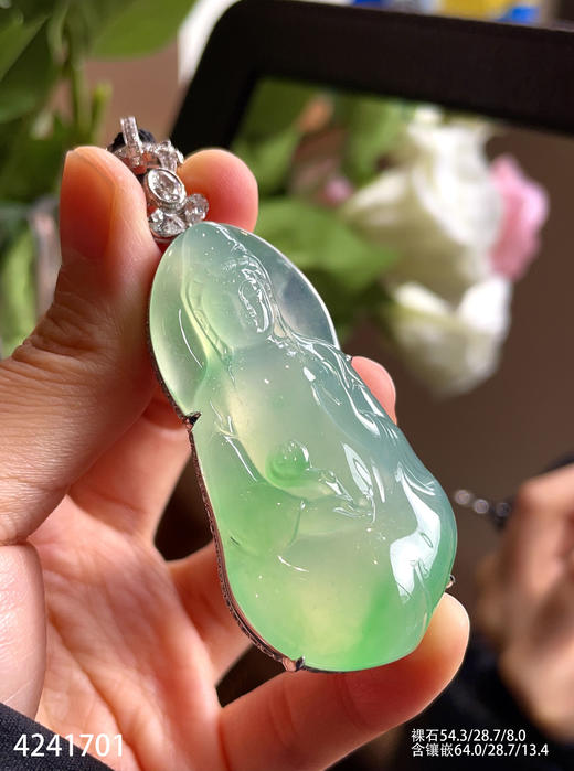 高冰木那观音吊坠【4241701】具体价格微信咨询 商品图3