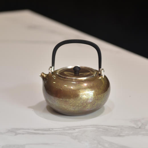 大理鹤庆木纹金煮水银壶 商品图0