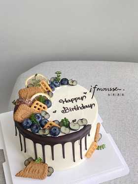 「经典」巧克力水果蓝莓小清新